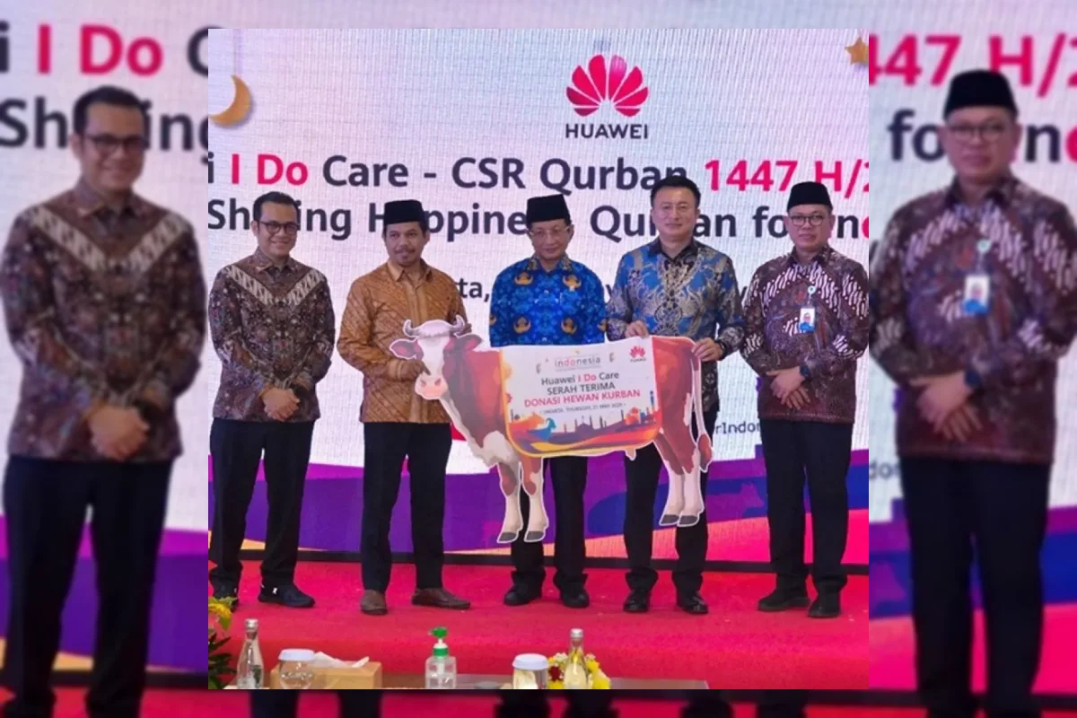 Huawei Indonesia Salurkan 75 Hewan Qurban ke 15 Masjid
