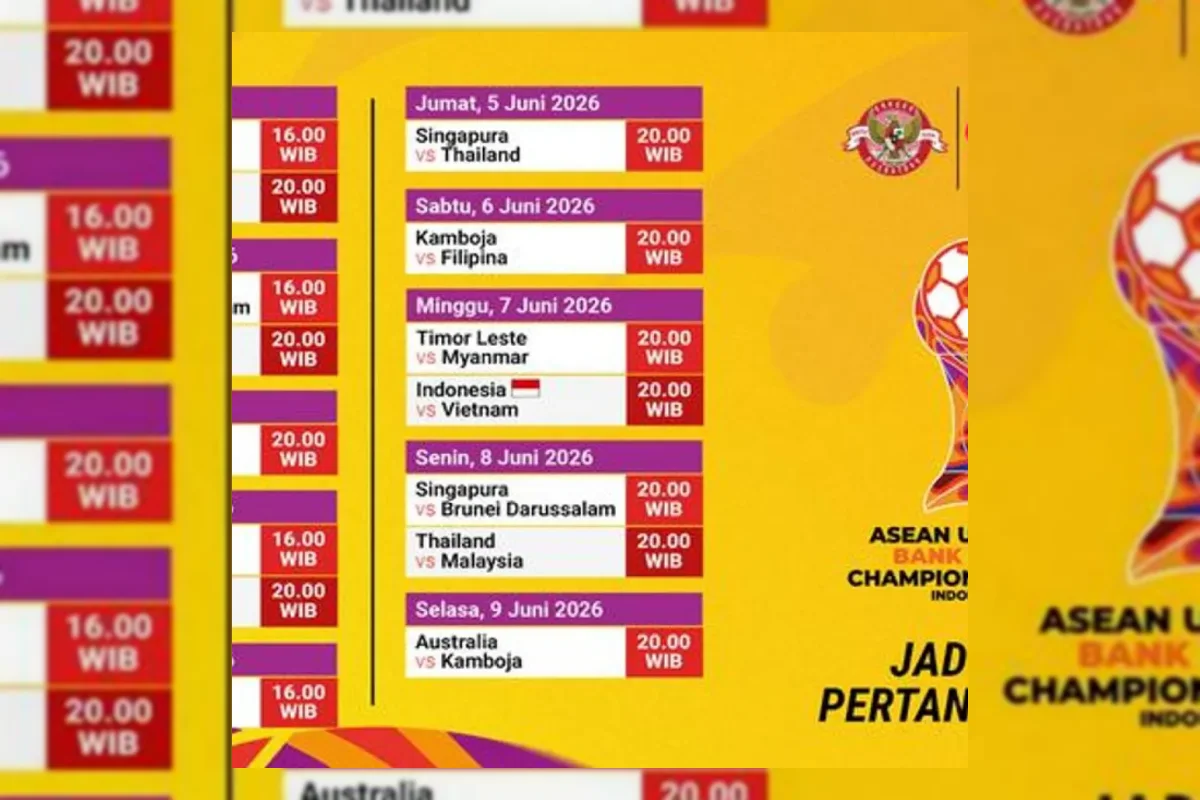 Jadwal dan Link Live Streaming ASEAN U19 Boys Championship 2026 Pekan Ini