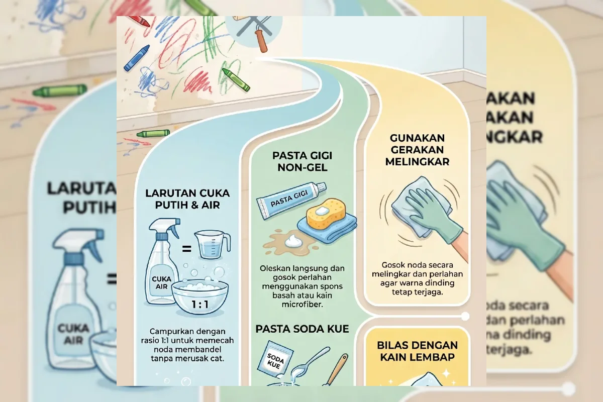 3 Cara Mudah Membersihkan Coretan di Dinding Rumah