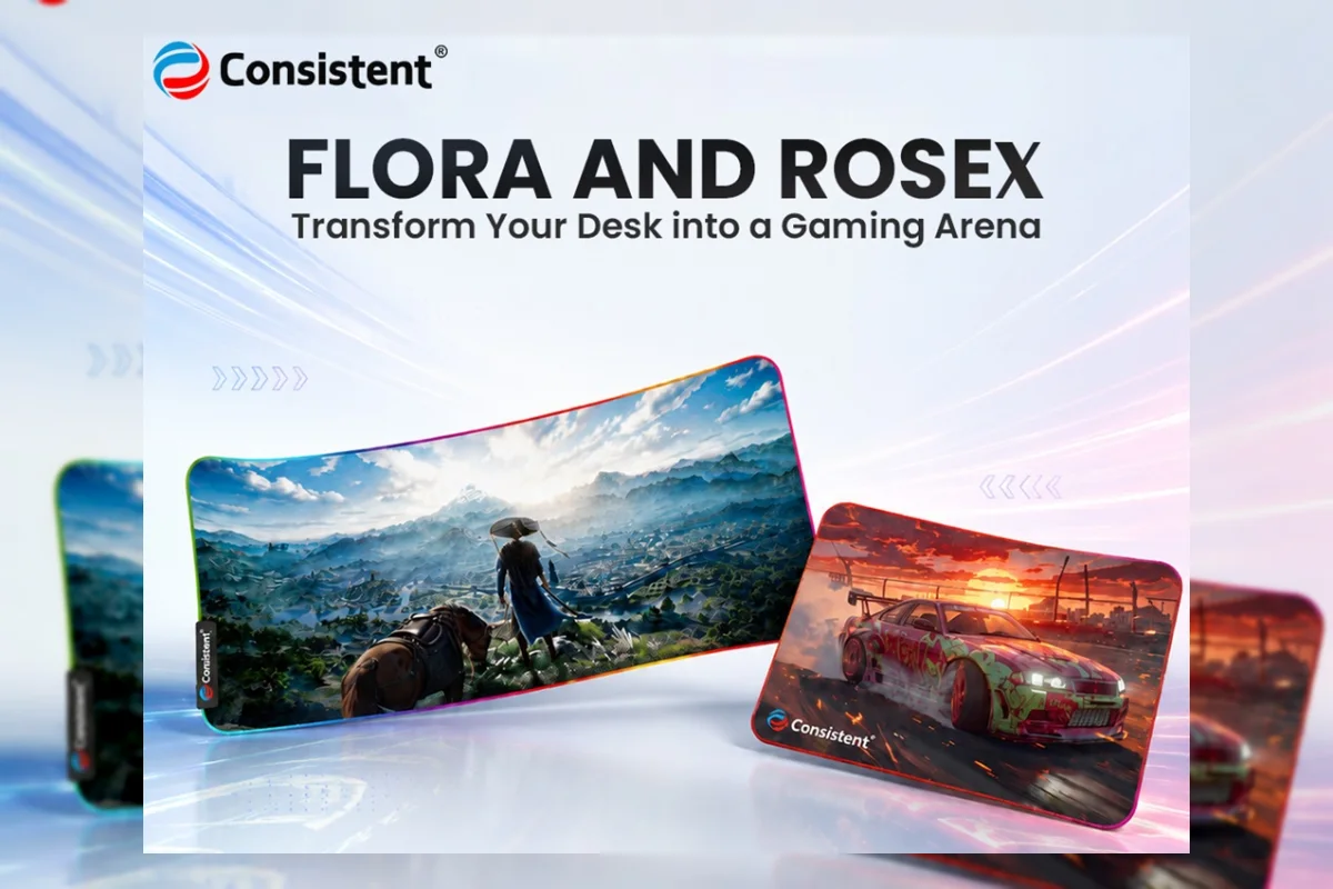 Consistent Luncurkan Mouse Pad Gaming Flora RGB dan RoseX di India
