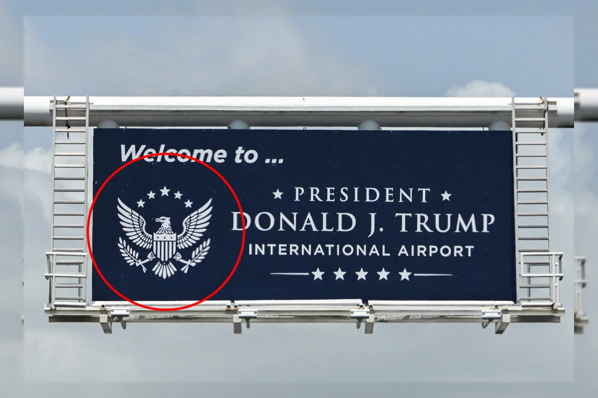 Logo Bandara Donald Trump Diduga Hasil AI, Netizen Geram