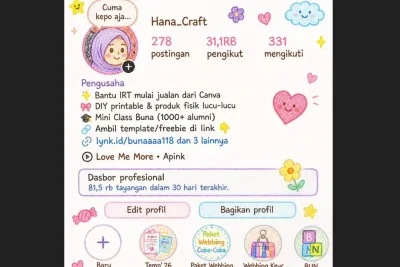 Cara Membuat Profil Instagram Crayon Style Viral 2026 dengan AI dan Canva