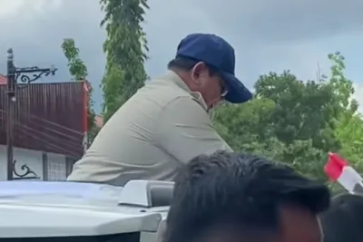 Tangis dan Sorak Warga Sambut Kedatangan Prabowo Subianto di Gorontalo