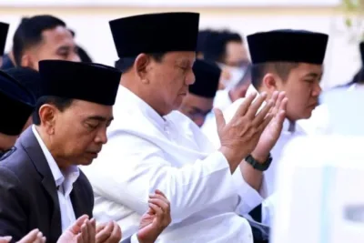 Prabowo Jalani Shalat Idul Adha di Perancis Saat Kunjungan Kerja