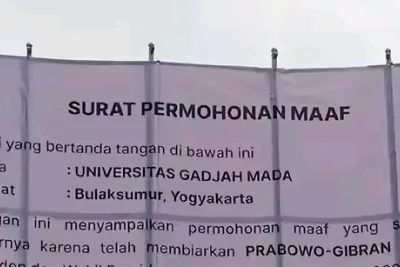 BEM UGM Sampaikan Permintaan Maaf ke Publik, Unggahan #UGMMintaMaaf Viral