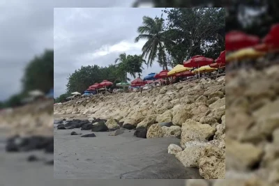 Abrasi Mengikis Pantai Kuta Badung Akibat Gelombang Tinggi Musiman