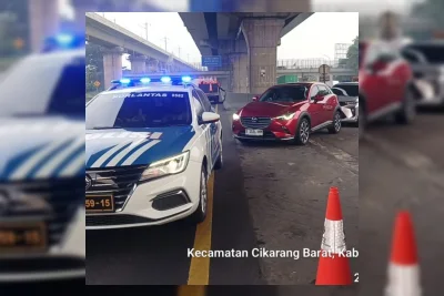 Jasamarga Transjawa Tol Berlakukan Contraflow di Tol Jakarta-Cikampek