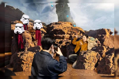 Disney Bawa Star Wars ke Ketinggian 500 Meter untuk Promosi Film Terbaru