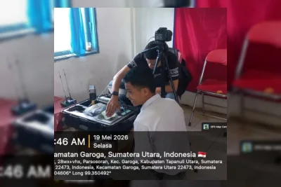 Disdukcapil Tapanuli Utara Jemput Bola Rekam KTP Elektronik Siswa SMUN 1 Garoga