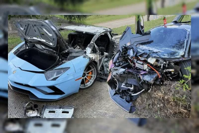 Dua Lamborghini Hancur dalam Kecelakaan di Persimpangan yang Sama