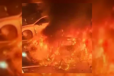Mobil Sedan MG5 Terbakar saat Parkir di China