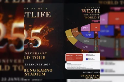 Promotor Buka Penjualan Tiket Konser Westlife di Jakarta