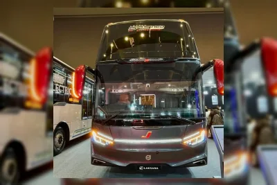 Juragan99 Trans Luncurkan Bus Premium dengan Bioskop Berjalan
