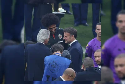 Emmanuel Macron Hadiri Final Coupe de France, Sapa Pemain dan Anak Pendamping