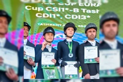 Nusrtdinov Zayan Fatih Raih Podium Ketiga di Kejuaraan Berkuda Uzbekistan