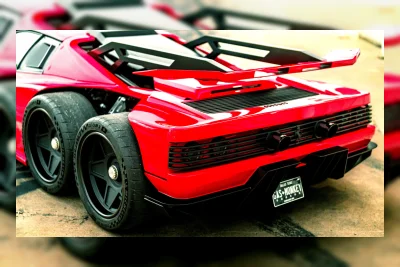 Gas Monkey Garage Selesaikan Ferrari 6 Roda dengan Mesin Corvette Z06