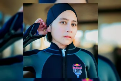 Prilly Latuconsina Jadi Rescue Diver di Red Bull Cliff Diving Bali