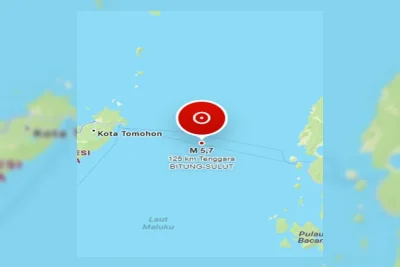Gempa Magnitudo 5,7 Guncang Bitung, Sulawesi Utara