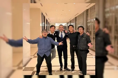 Giring Ganesha Peluk Ubay Saat Reuni Hangat dengan Personel Nidji