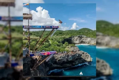 Aidan Heslop dan Jonathan Paredes Mengguncang Red Bull Cliff Diving Bali 2026