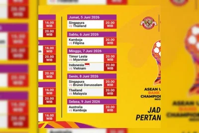 Jadwal dan Link Live Streaming ASEAN U19 Boys Championship 2026 Pekan Ini