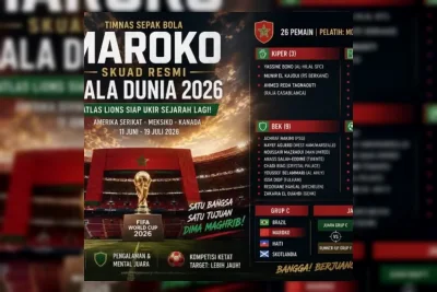 Timnas Maroko Matangkan Skuad Piala Dunia Lewat Uji Coba Lawan Madagaskar
