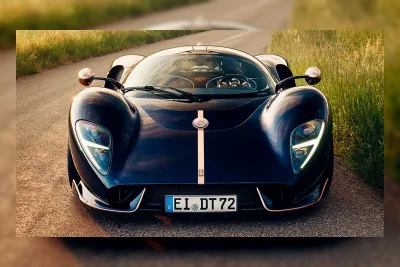 De Tomaso P72 Pertama Mengkilap dengan Emas Mawar