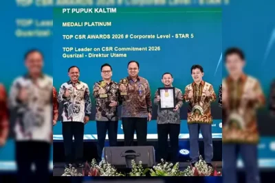 Pupuk Kaltim Borong Tiga Penghargaan TOP CSR Awards 2026