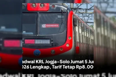 Jadwal KRL Jogja-Solo 5 Juni 2026: 14 Perjalanan, Tarif Rp8.000
