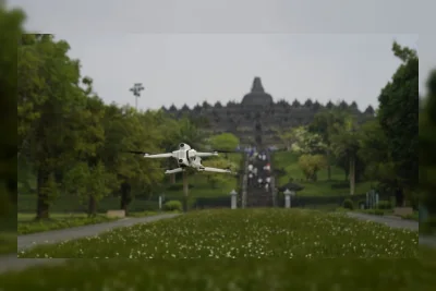 Konservasi Candi Borobudur Manfaatkan Teknologi Drone 360 Spasial