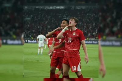 Timnas Indonesia Unggul Dua Gol Atas Oman pada Babak Pertama