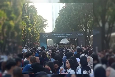 Ribuan EXO-L Padati Indonesia Arena Jelang Konser EXO PLANET 6
