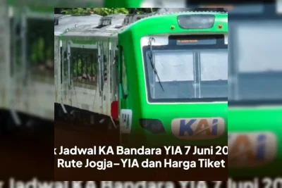 Jadwal KA Bandara YIA 7 Juni 2026: Rute Jogja dan Harga Tiket