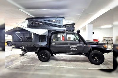 Bushwakka Ubah Land Cruiser Jadi Camper Keluarga dengan Kamar Mandi Lipat