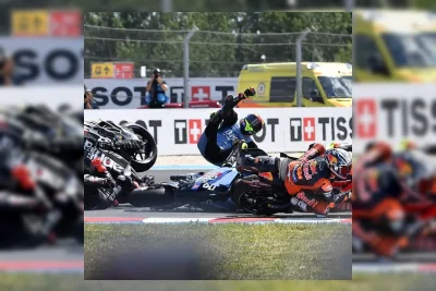 Tabrakan Beruntun di GP Hungaria, Jorge Martin Kena Penalti Dua Putaran Panjang