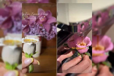 Mengenal Fairypresso, Tren Minum Espresso Unik dari Kelopak Bunga