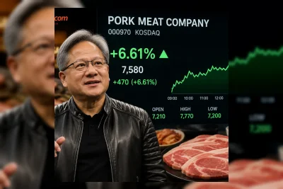 Rumor Makan Malam Jensen Huang Dongkrak Saham Daging Babi Korea