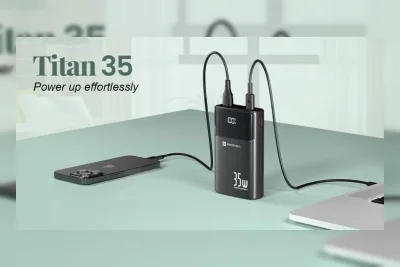 Portronics Titan 35: Power Bank 20.000mAh dengan Kabel Bawaan dan PD 35W
