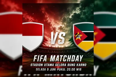 Jadwal Timnas Indonesia vs Mozambik 9 Juni 2026 di GBK