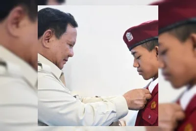 Prabowo Subianto Motivasi Siswa Korban Perundungan di Bali