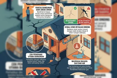 Kenali Tanda Bangunan Rusak Setelah Gempa untuk Hindari Rumah Ambruk