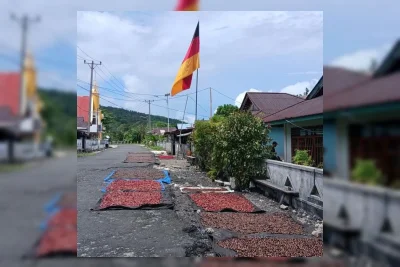 Warga Kepulauan Talaud Semarakkan Piala Dunia 2026 dengan Bendera Raksasa