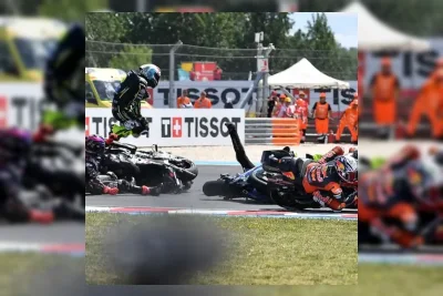 Jorge Martin Tabrak Bezzecchi di MotoGP Hungaria, Langsung Minta Maaf