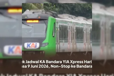 Jadwal KA Bandara YIA Xpress 9 Juni 2026: Layanan Non-Stop Rp50.000