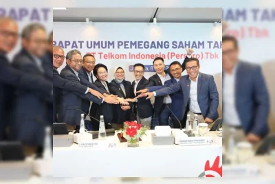 Telkom Bagikan Dividen Tunai Rp21,9 Triliun Hasil RUPST