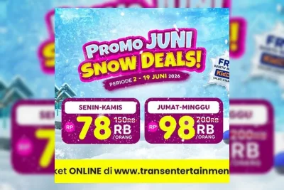 Libur Sekolah, Trans Snow World Surabaya Tawarkan Promo Tiket Spesial