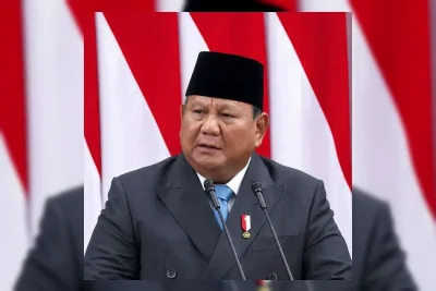 Prabowo Jawab Kritik Lawatan Luar Negeri di Munas HIPMI