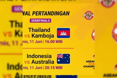 Jadwal Semifinal AFF U19 11 Juni 2026: Indonesia Tantang Australia