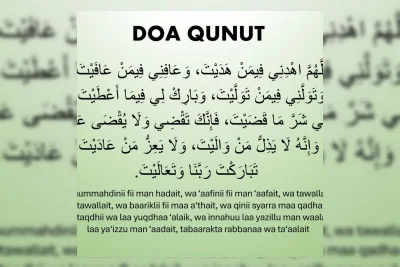 Doa Qunut Subuh: Bacaan Arab, Latin, Arti, dan Waktu Membaca