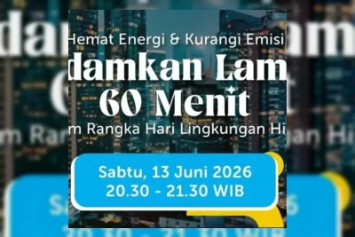 Pemprov DKI Jakarta Matikan Lampu 60 Menit pada Hari Lingkungan Hidup